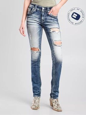 Rock Revival Sosie Mid-Rise Straight Jeans